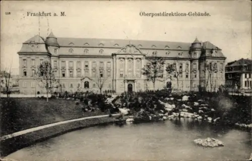 Ak Frankfurt am Main, Oberpostdirektionsgebäude