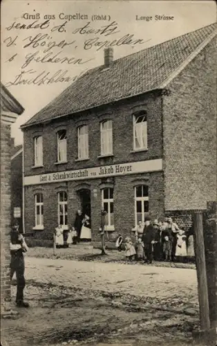 Ak Capellen Kapellen Stolzenfels Koblenz am Rhein, Lange Straße, Gastwirtschaft Jakob Hoyer