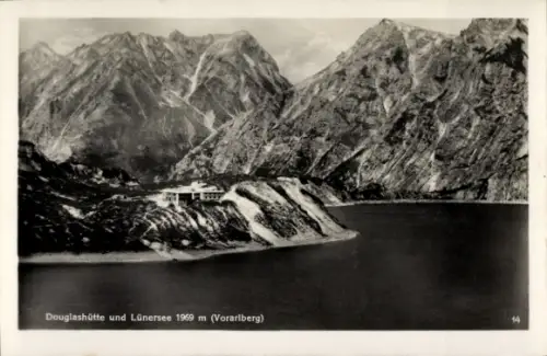 Ak Vorarlberg, Douglashütte und Lünersee