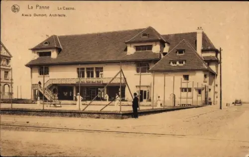 Ak La Panne De Panne Westflandern, Tennisplatz, Casino