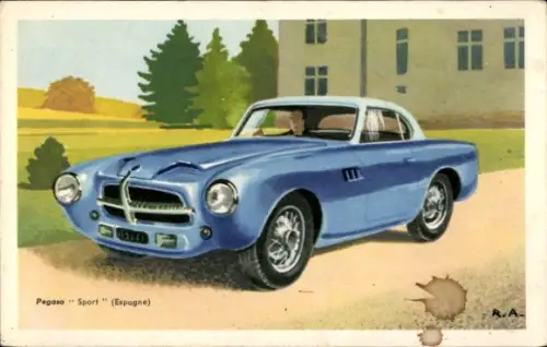 Künstler Ak Pegaso Sport