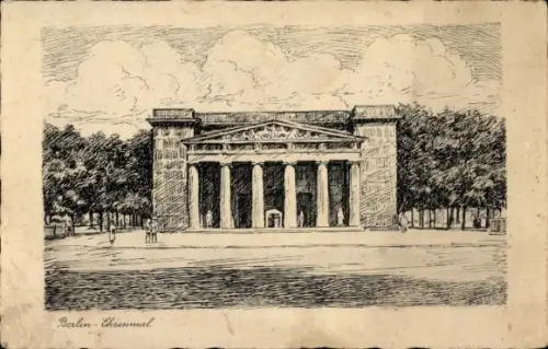 Künstler Ak Berlin Mitte, Ehrenmal