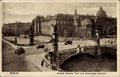 Ak Berlin Mitte, Schloss, ehemaliger Marstall