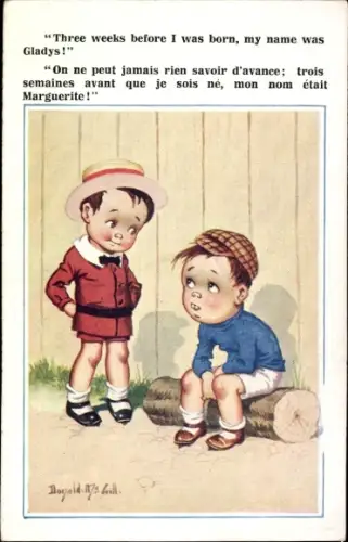 Künstler Ak McGill, Donald, Three weeks before I was born my name was Gladys