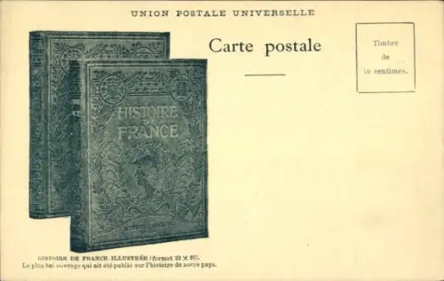 Ak Werbung, Bücher, Geschichte von Frankreich