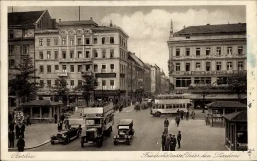 Ak Berlin Mitte, Friedrichstraße, Unter den Linden