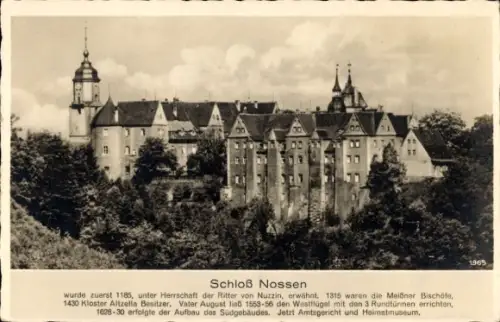 Ak Nossen Kr. Meißen, Schloß