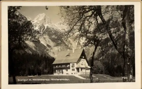 Ak Hinterstoder in Oberösterreich, Dietlgut, Hochkasten