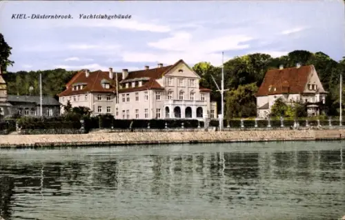 Ak Düsternbrook Kiel, Yachtclubgebäude