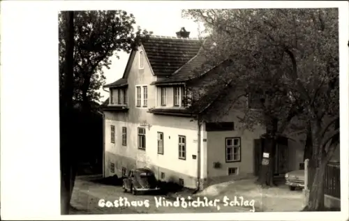 Foto Ak Schlag Litschau Niederösterreich, Gasthaus Windbichler