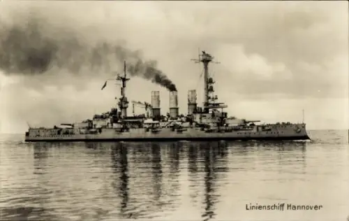 Ak Deutsches Kriegsschiff, Linienschiff Hannover