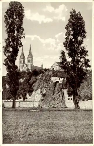 Ak Praha Prag Tschechien, Prag, Vyšehrad, Basilika St. Peter und Paul, Vyšehrad-Festung, Moldau-U