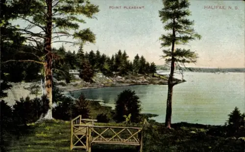 Ak Halifax Nova Scotia Kanada, Point Pleasant, schöne Aussicht