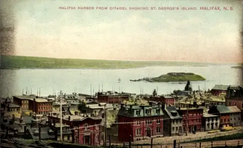 Ak Halifax Nova Scotia Kanada, Halifax Harbor, Citadel, St. George's Island, Halifax N.S.