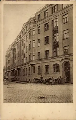 Ak Jelgava Mitau Lettland, Wallstraße