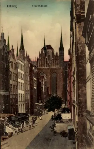 Ak Gdańsk Danzig,  Frauengasse