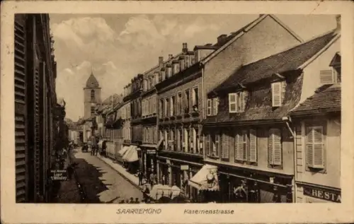 Ak Sarreguemines Saargemünd Lothringen Moselle,  Kasernenstrasse, Wilhelmy