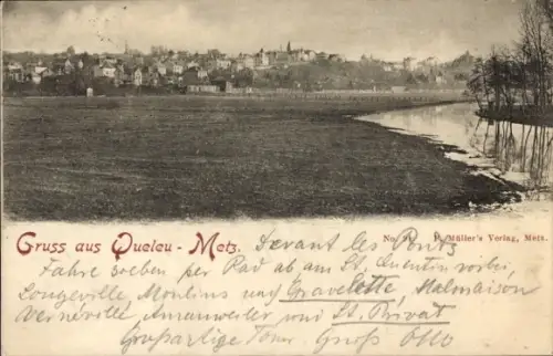 Ak Queleu Metz Moselle, Panorama