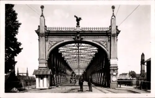 Ak Le Robertsau Ruprechtsau Strasbourg Straßburg Elsass Bas Rhin,  Pont de Kehl