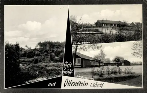 Ak Ottenstein Ahaus im Münsterland, Wacholderhain, Kindergarten, Schule