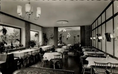 Ak Groß Reken in Westfalen, Gasthof Georg Schmelting, Speisesaal
