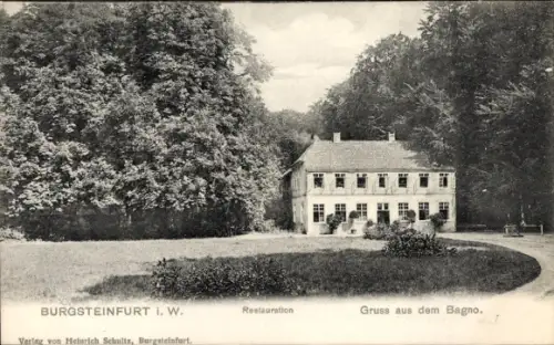 Ak Burgsteinfurt Steinfurt im Münsterland, Steinfurter Bagno, Restaurant