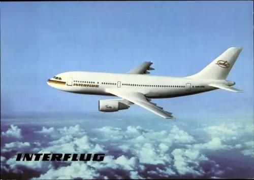 Ak DDR Interflug Flugzeug A310