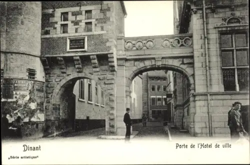 Ak Dinant Wallonie Namur, Rathaustor