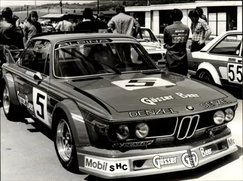 Foto Rennfahrer Dieter Quester, Tom Walkinshow, Alpina 3,0, BMW