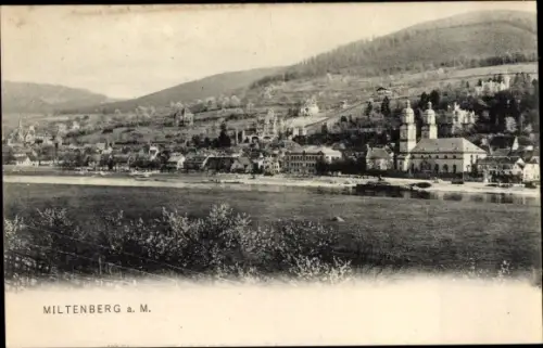 Ak Miltenberg am Main Unterfranken, Totalansicht