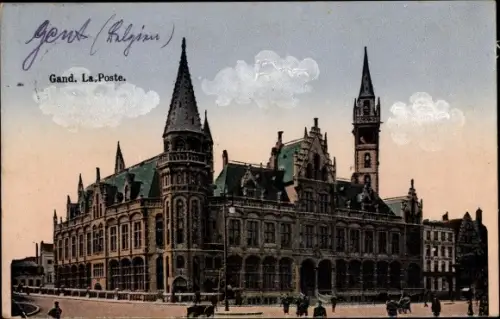 Ak Gand Gent Ostflandern, La Poste
