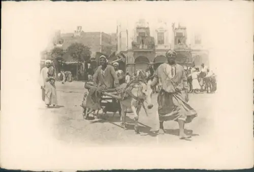 Foto Kairo Ägypten, Passanten, Fuhrwerk