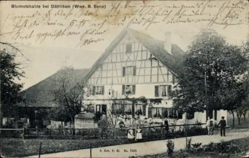 Ak Blumetshalde Dättlikon Kt. Zürich Schweiz, Gasthof Wwe. B. Benz