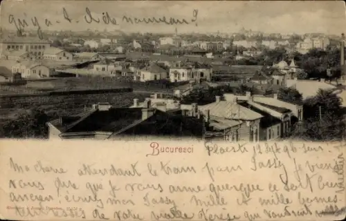 Ak București Bukarest Rumänien, Gesamtansicht