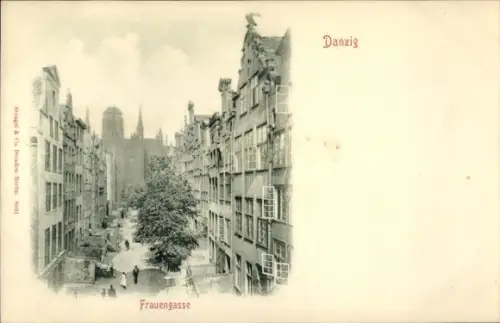 Ak Gdańsk Danzig, Frauengasse