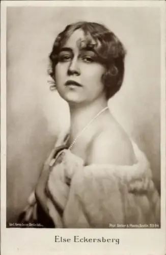 Ak Schauspielerin Else Eckersberg, Portrait