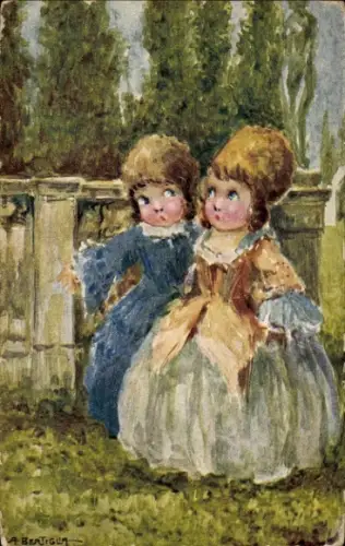 Künstler Ak Bertiglia, Aurelio, Elegante Kinder