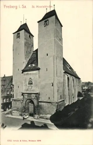Ak Freiberg in Sachsen, St. Nicolaikirche
