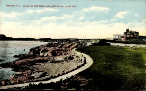 Ak Newport Rhode Island USA, Newport, R.I., Cliff Walk, Lands' End