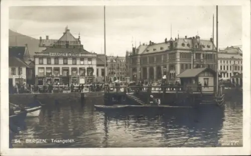 Ak Bergen Norwegen,  Triangeten, HHANSEN GJERDE, Millet & C