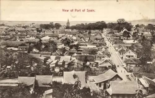 Ak Port of Spain Trinidad & Tobago, Gesamtansicht