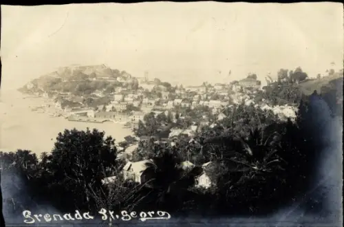 Foto St. George's Grenada, Blick zur Stadt