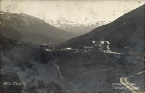 Ak Stalheim Norwegen, Hotel Stalheim, 4004, ENEBERETT DET 906, K. Knudsen Bergen
