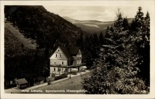 Ak Spindleruv Mlýn Spindlermühle Riesengebirge Region Königgrätz, Hotel Altheide