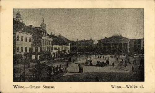 Ak Vilnius Wilna Wilno Litauen, Große Strasse