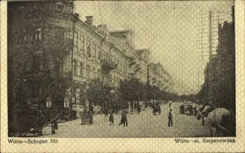 Ak Vilnius Wilna Wilno Litauen, Wilna, Schopen Str., Wilno, ul. Szopenowska