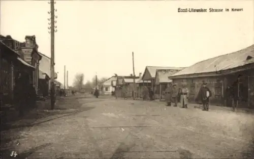 Ak Kowel Ukraine, Brest Litowsker Straße