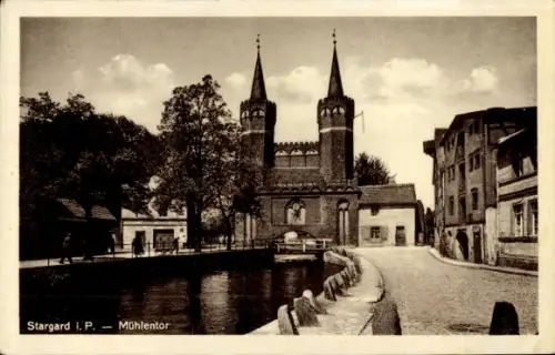 Ak Stargard Szczecinski Stargard Pommern,  Mühlentor