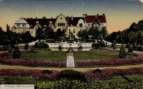 Ak Viersen in Nordrhein Westfalen, Rathausplatz