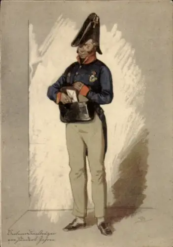 Künstler Ak Hundertjahrfeier des Briefpostamts, Berlin 1927, Briefträger